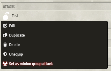 Turning a minion's attack into a group attack