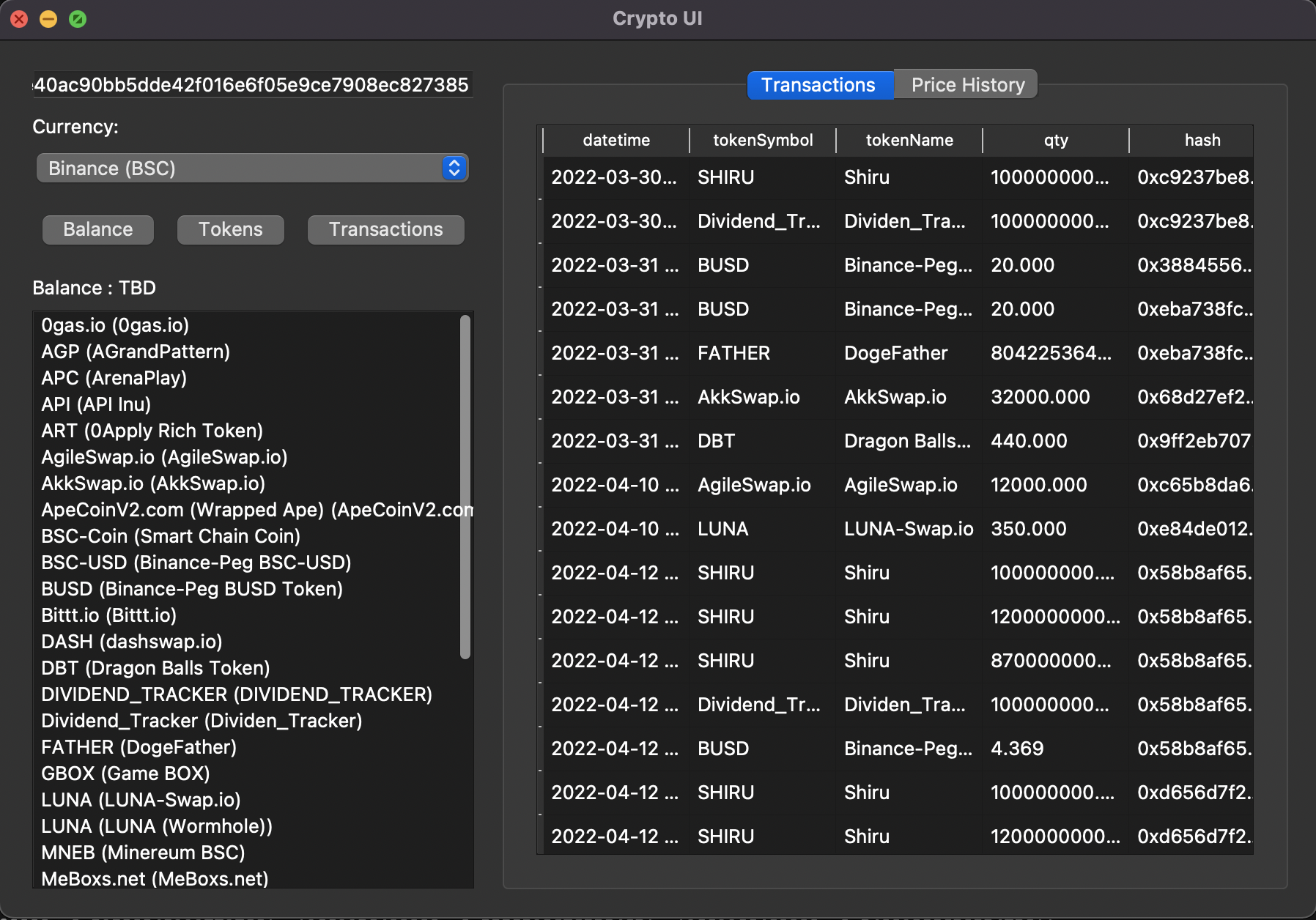 Example - All Transactions