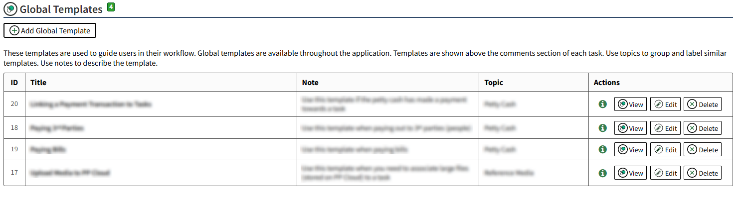 Template Manager