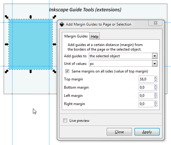 Add margin guides