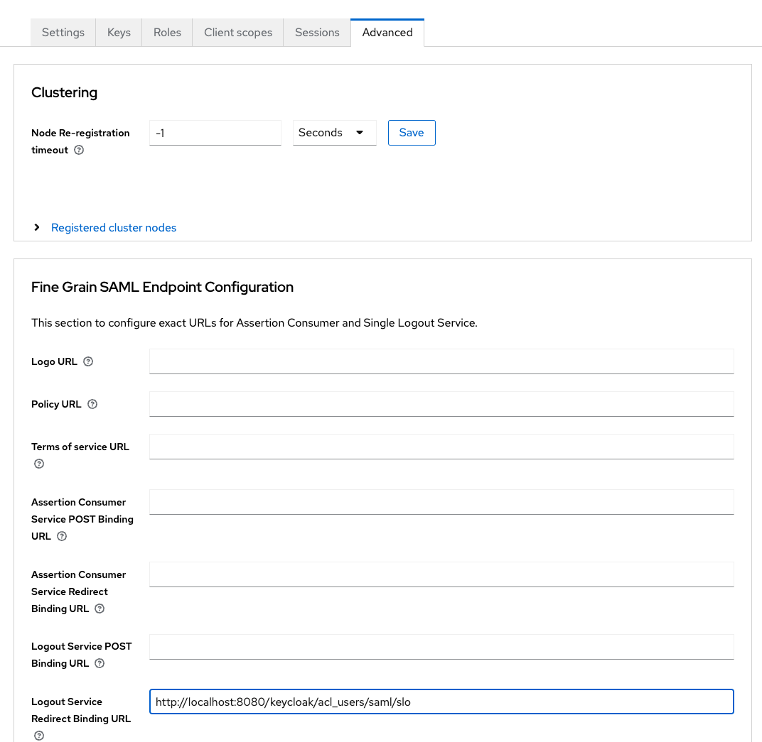 Configure keycloak advanced