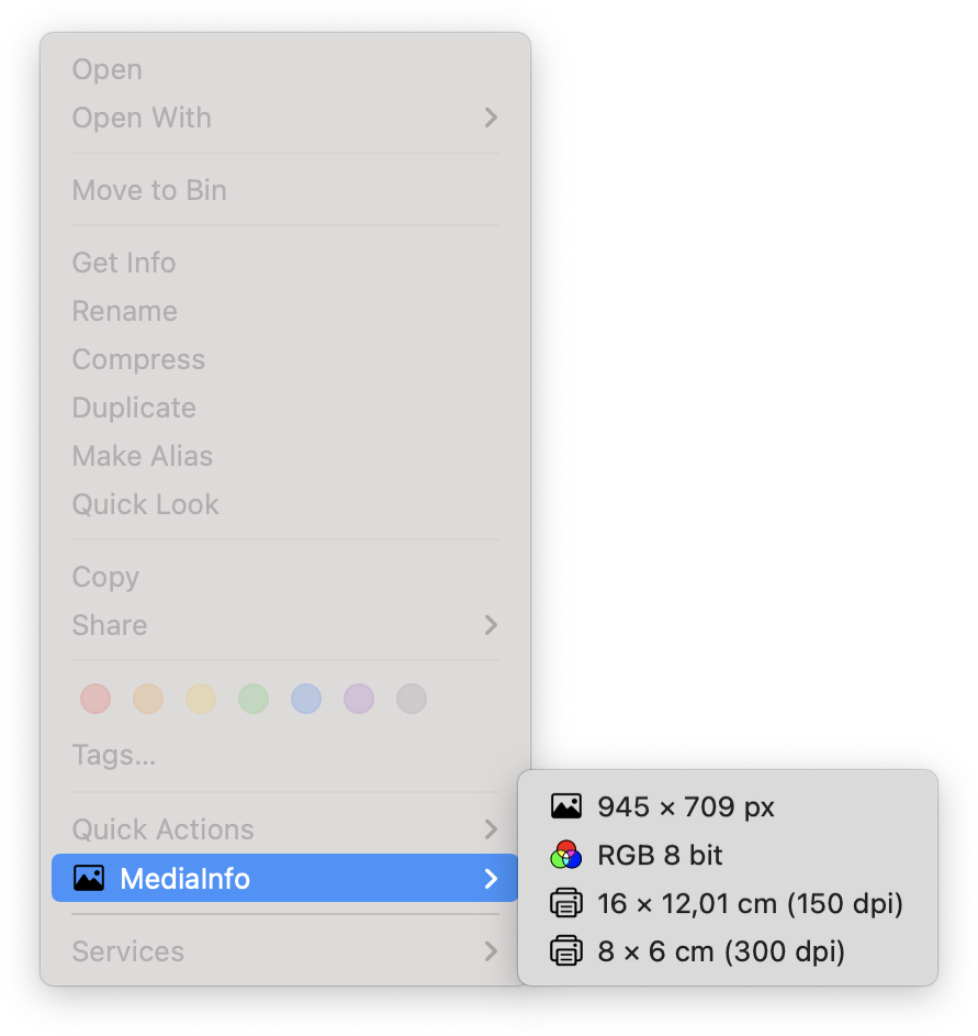 contextual menu