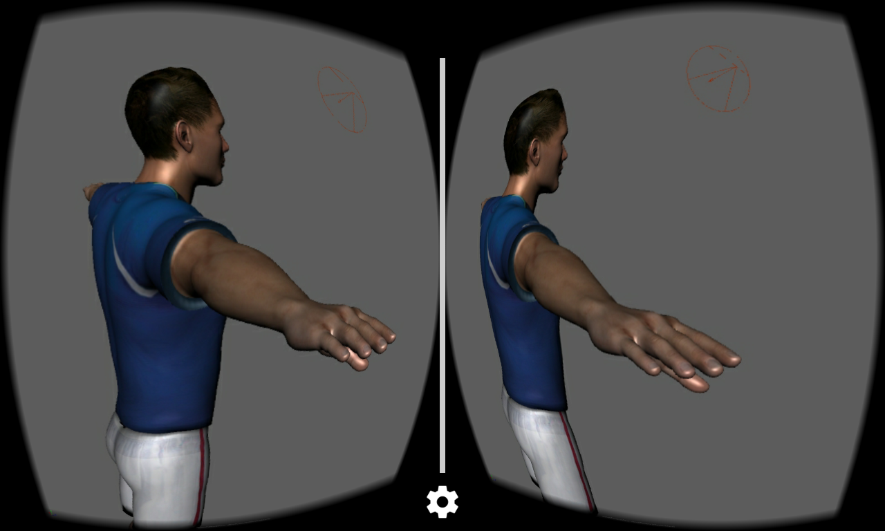 Screenshot of Google Cardboard-enabled Android app