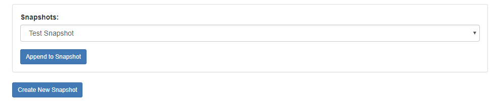 Append Snapshot