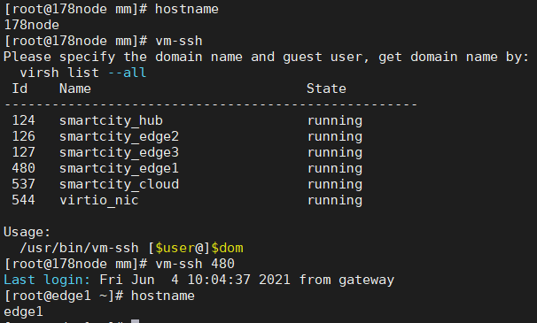 ssh vm