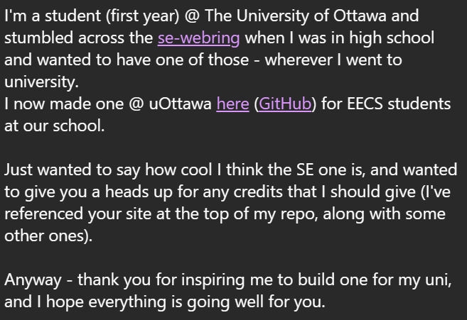 UOttawa Webring Shoutout #1