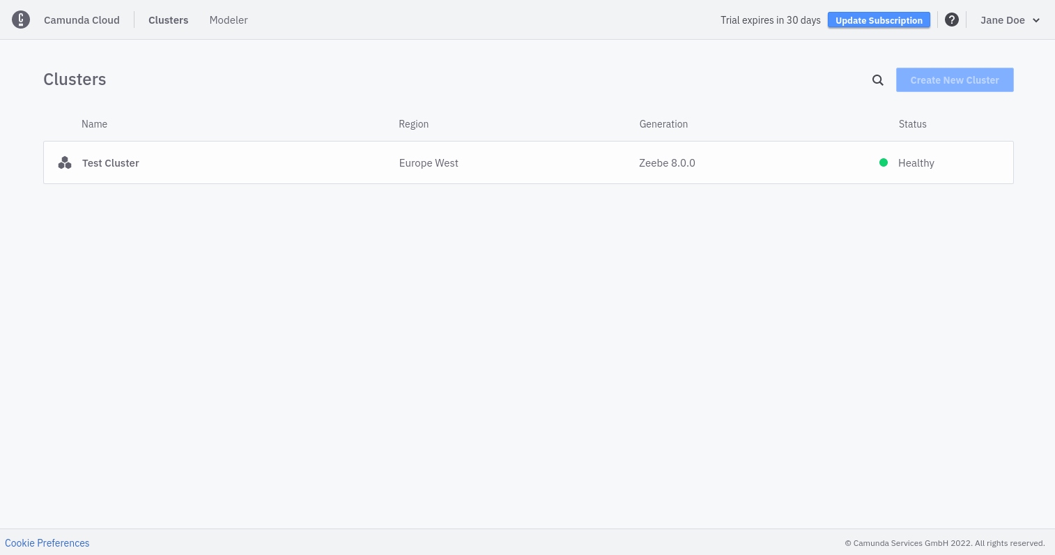 Camunda Platform Cluster