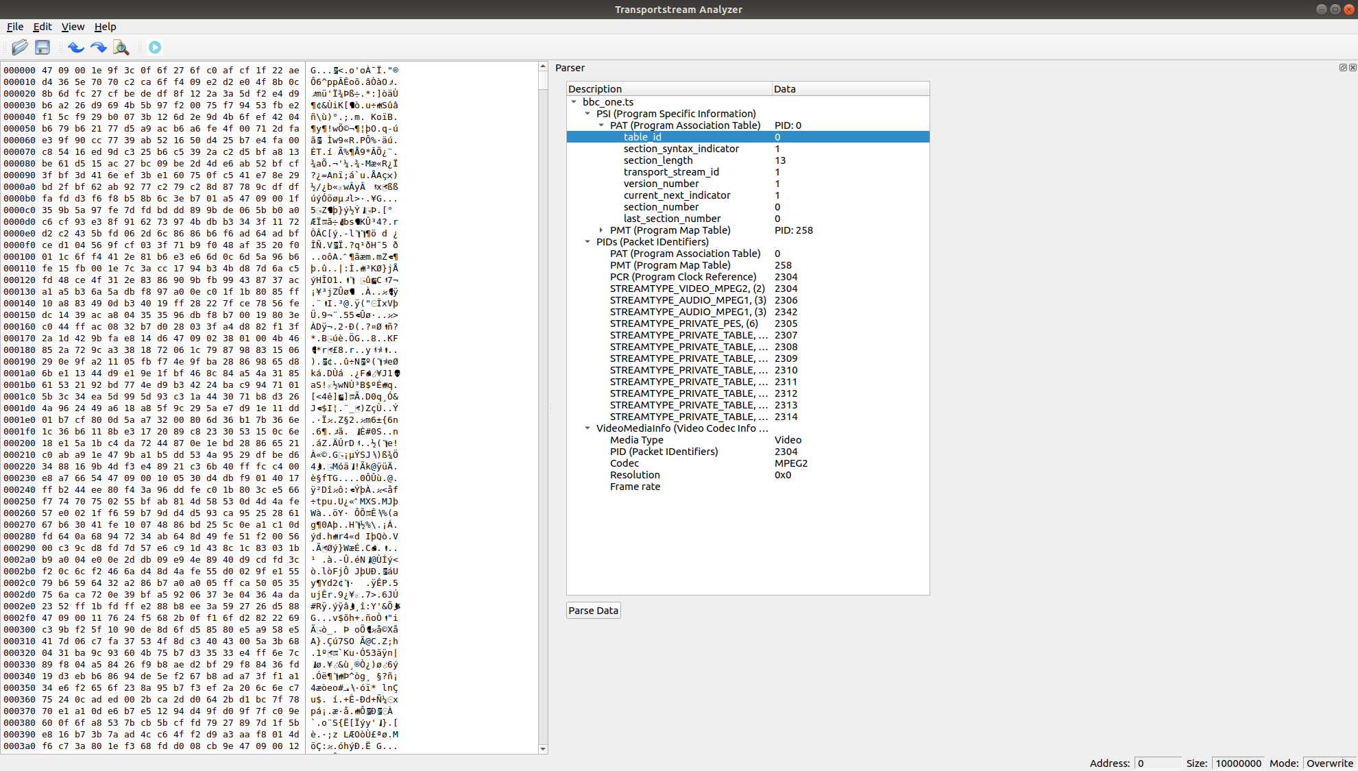 Ts Analyzer