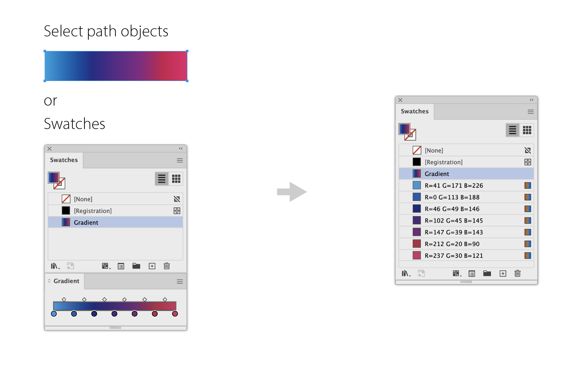 Extract Colors From Gradient