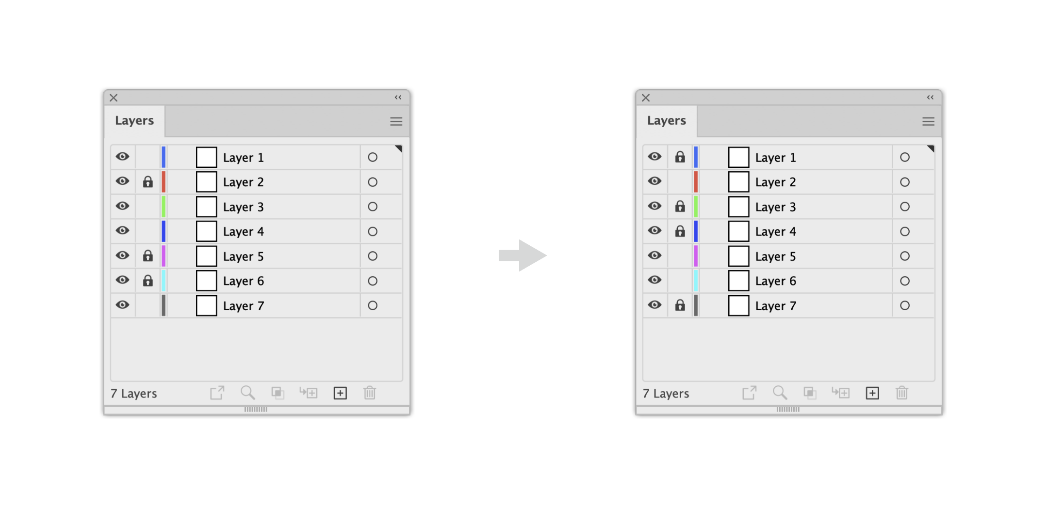 Invert Locked Layer