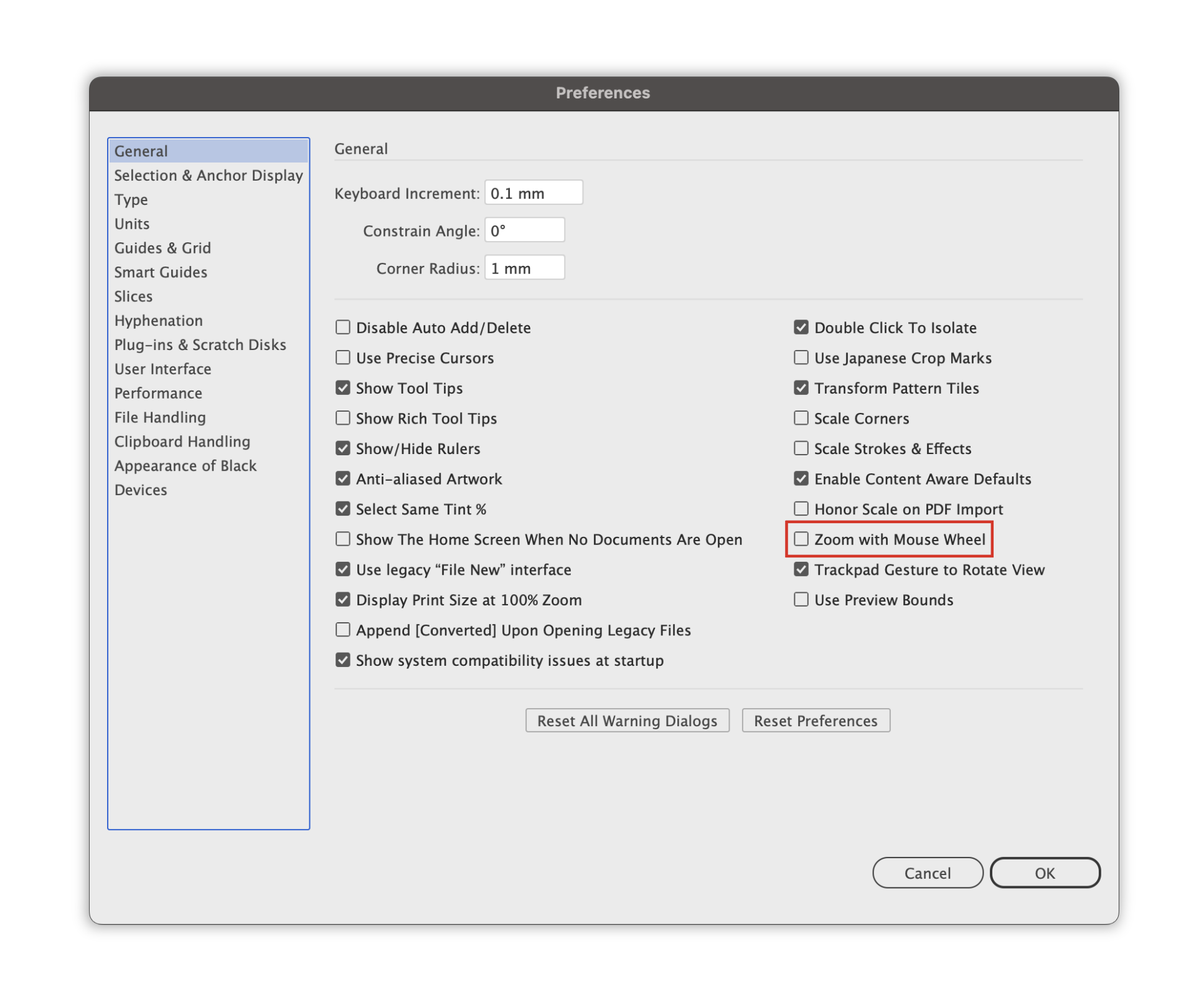 Toggle Zoom with Mouse Wheel