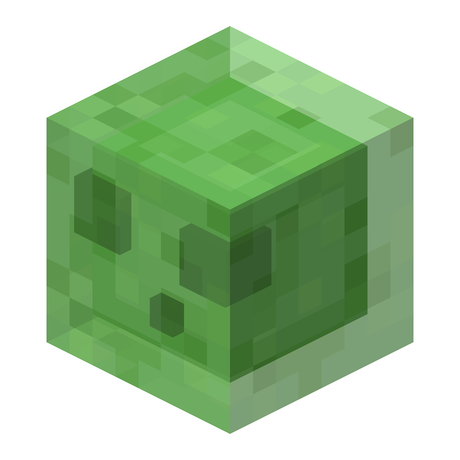 An image of a Minecraft slime (Slime SMP's icon).