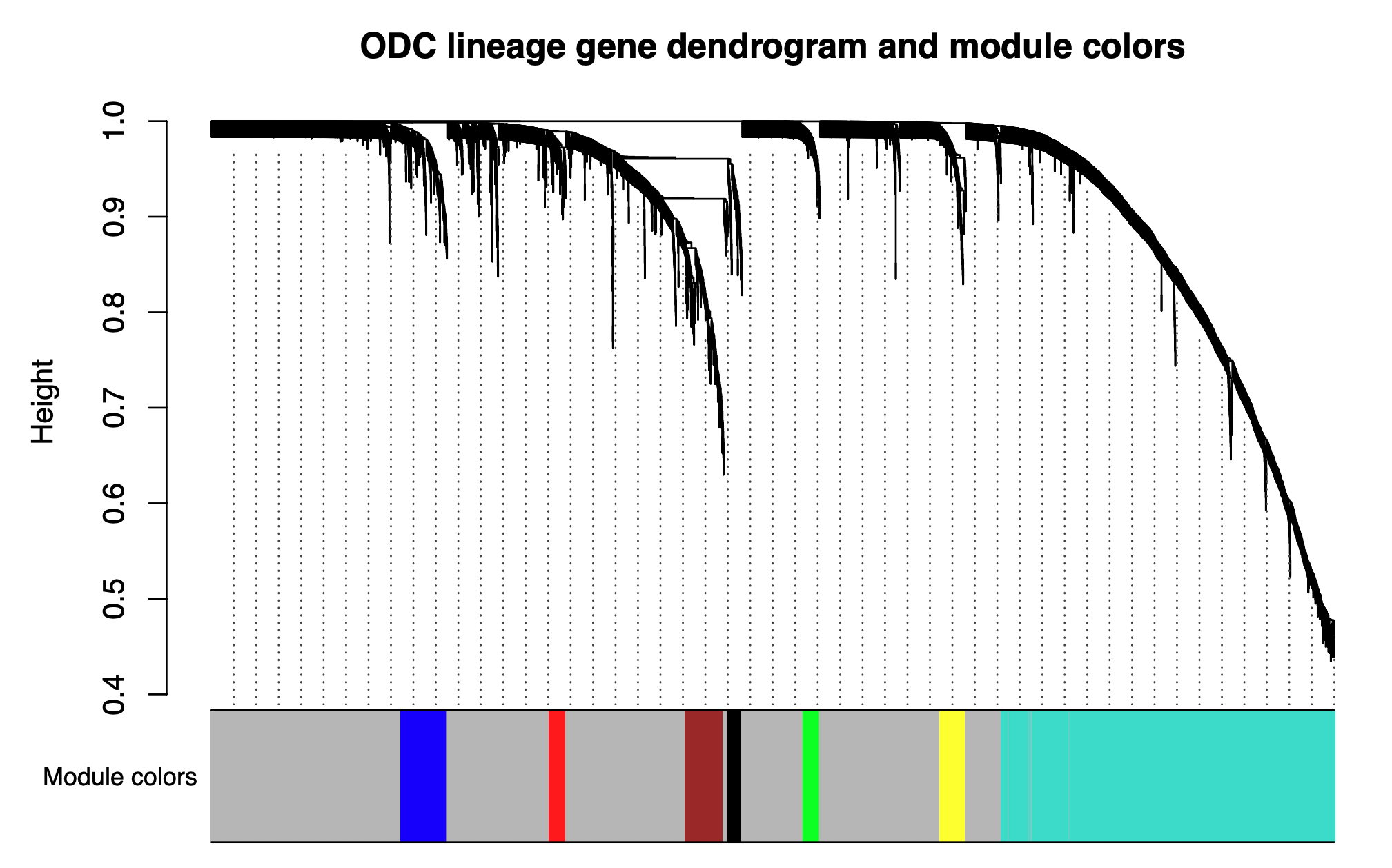 ODC WGCNA Dendrogram