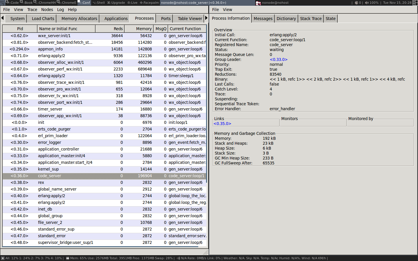 observer code server