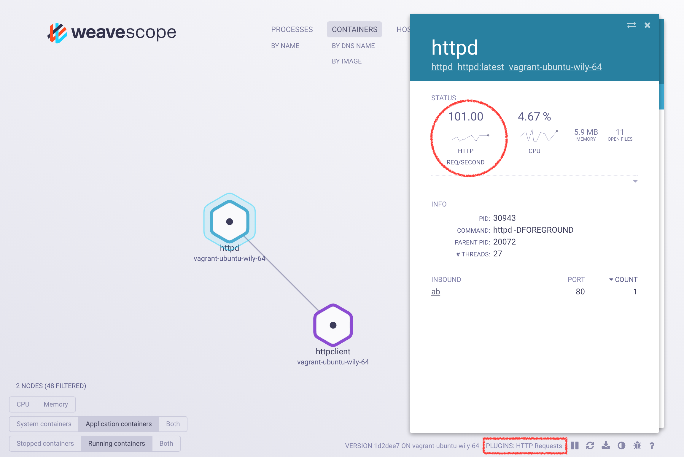 Scope Probe plugin screenshot