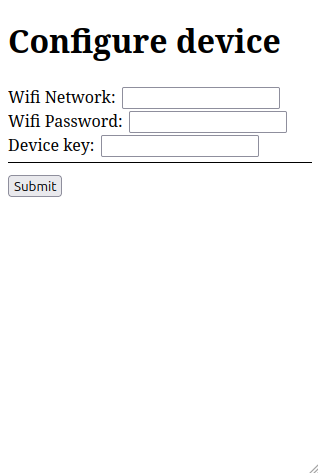 Configure device screen