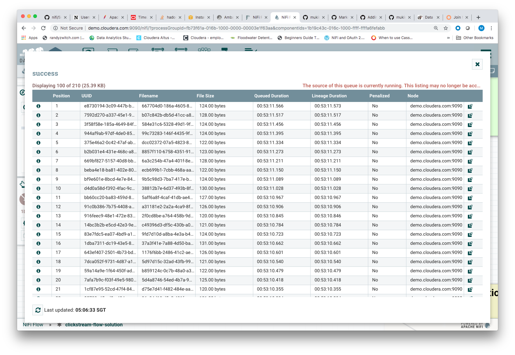 Selecting List Queue