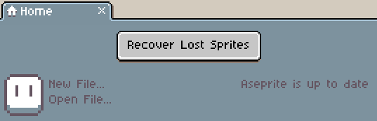 Recover Lost Sprites Button