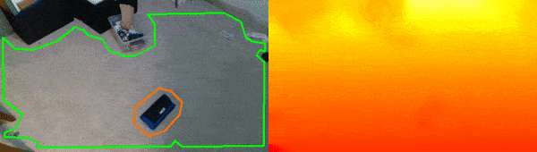 Example ground and obstacle detection with Polylidar