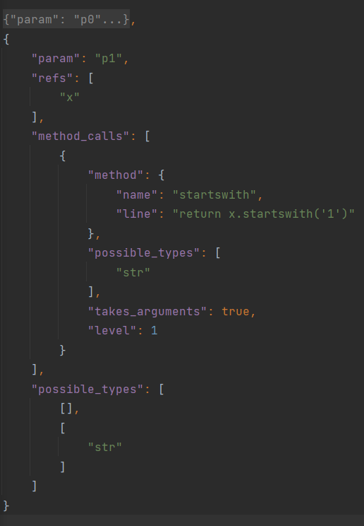 JSON Breakdown of function