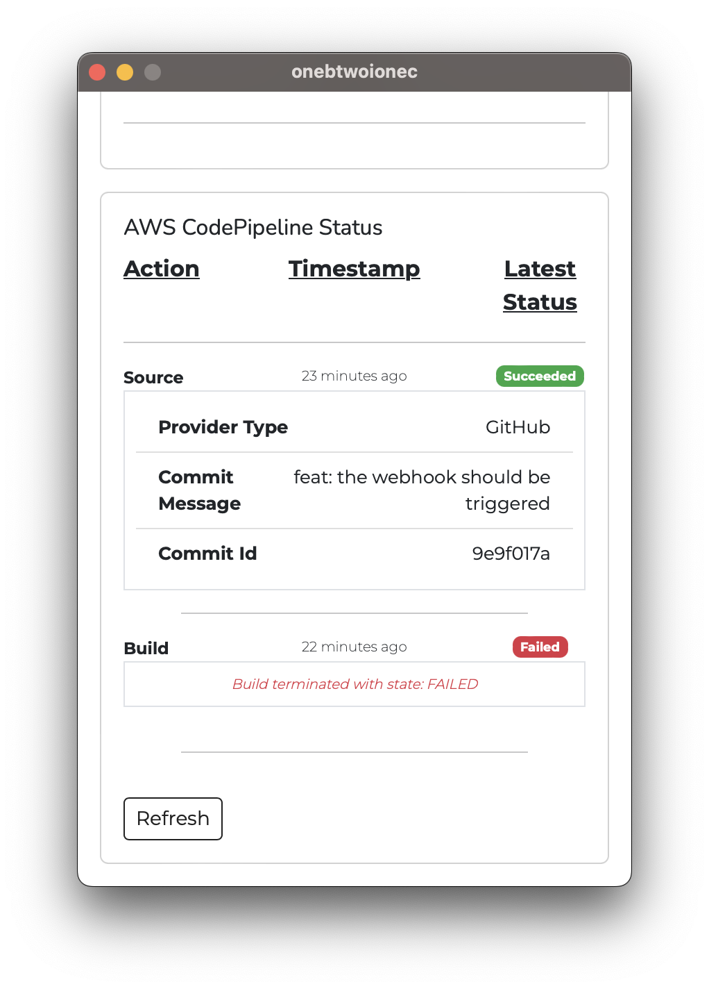 CodePipeline Source Success