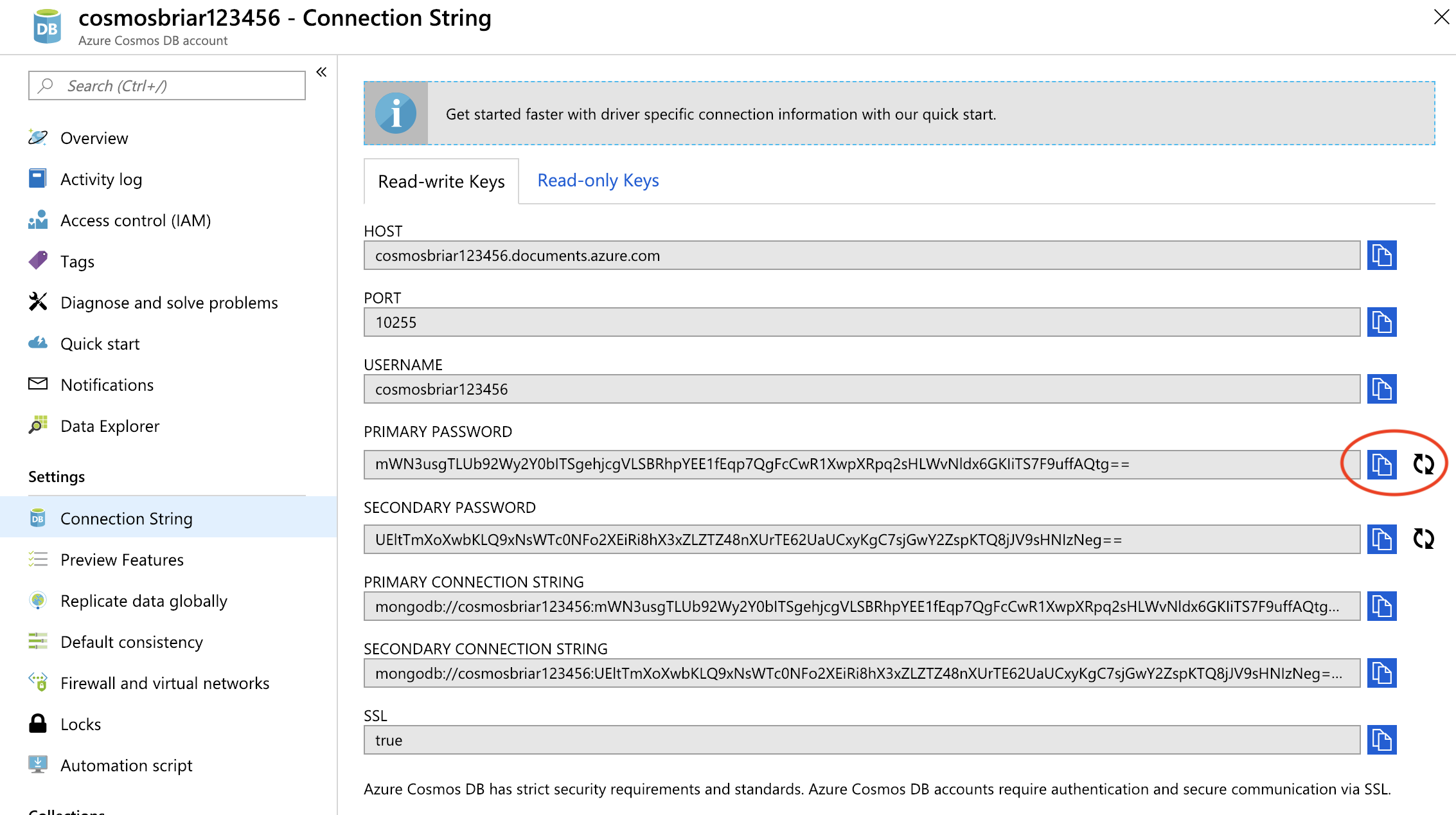 Cosmos Reset Password