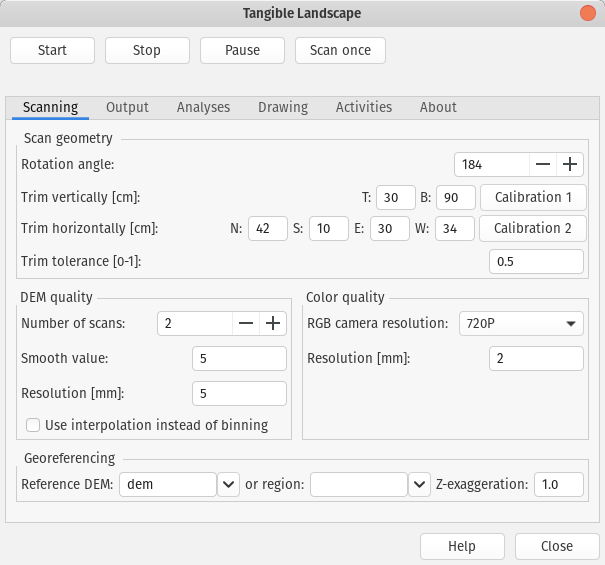 Tangible Landscape plugin