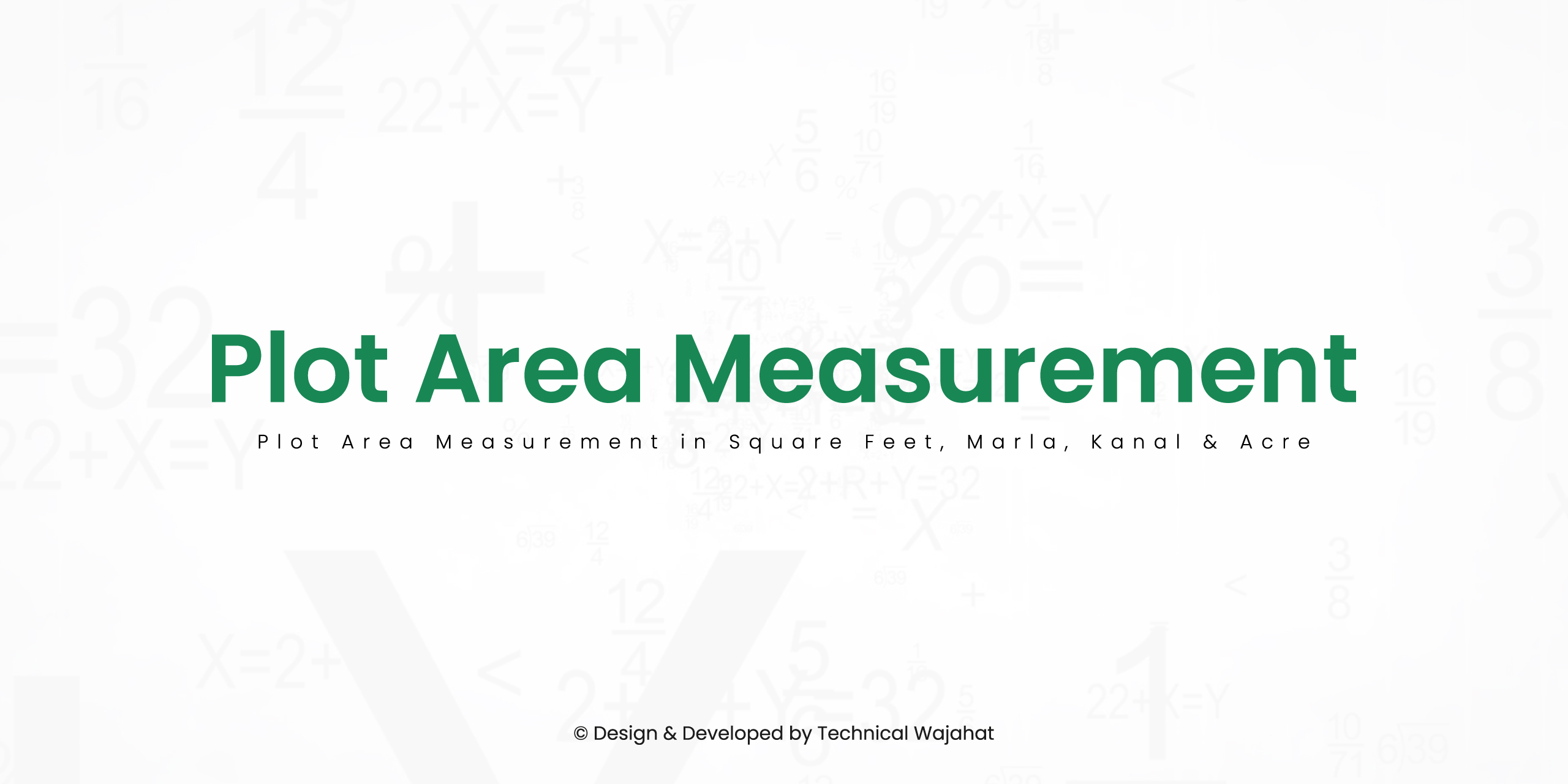 Plot Area Measurement