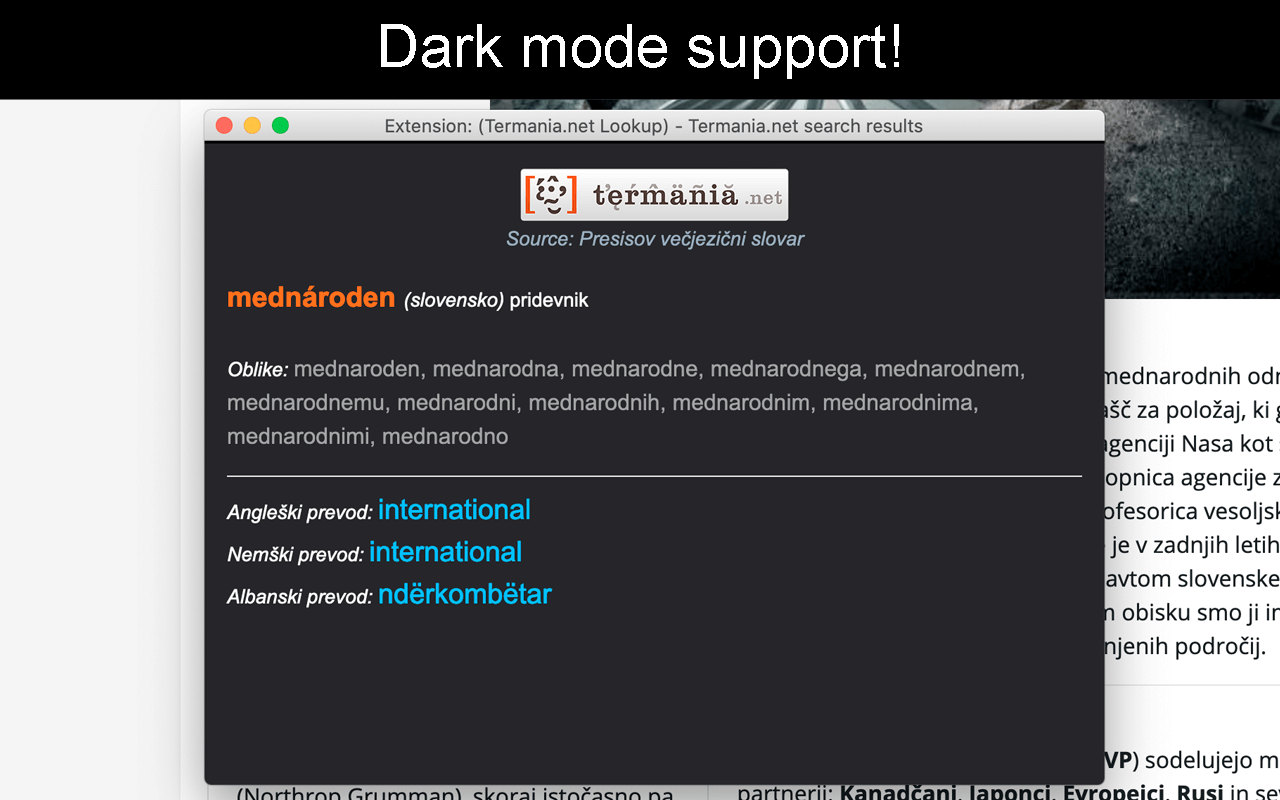 Dark mode