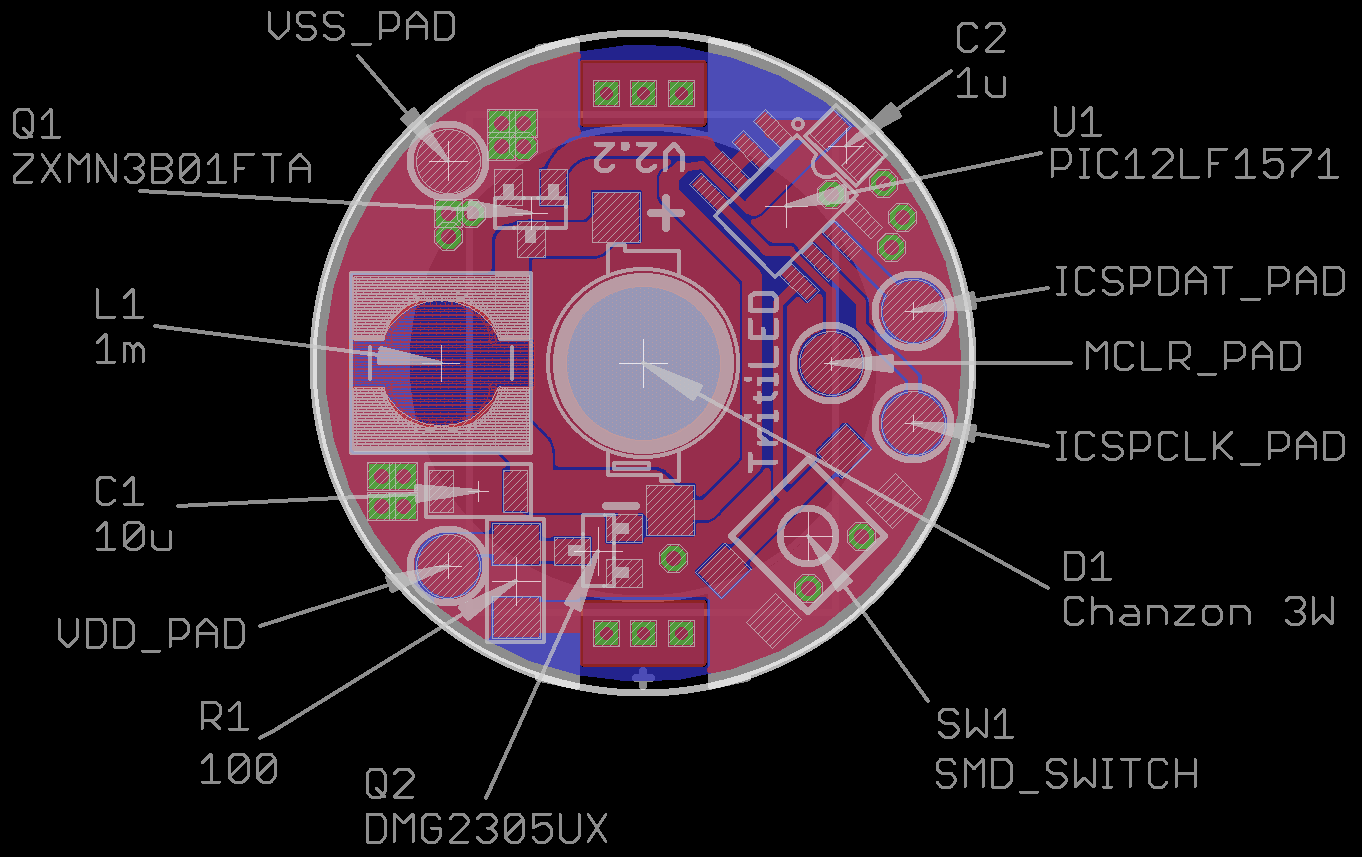 TritiLED V2.2 PCB