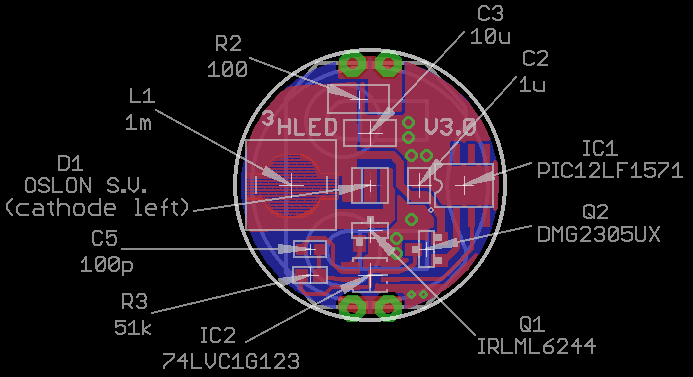 TritiLED V3.0 PCB