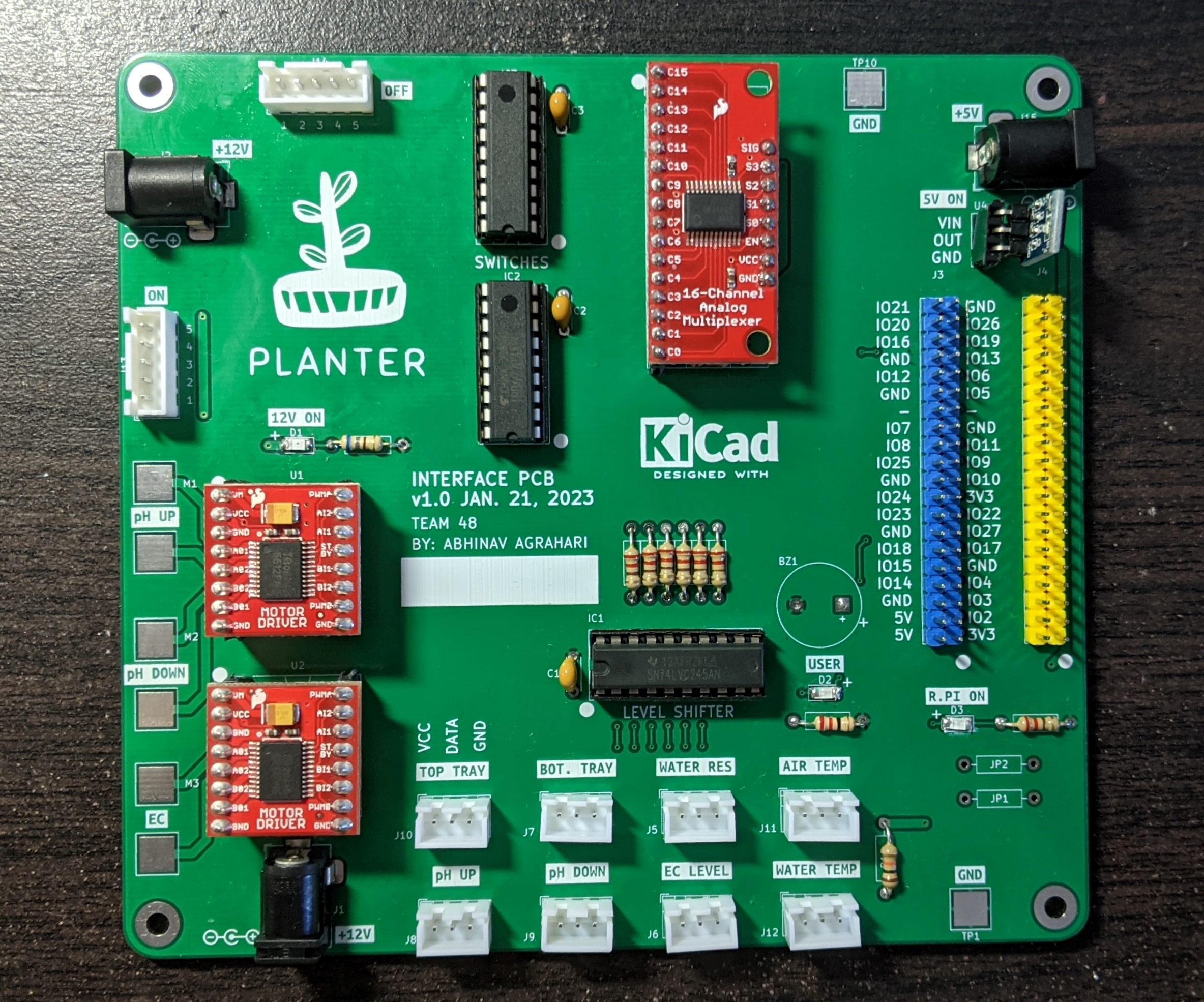 Assembled PCB