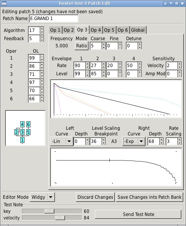 hexter Widgy editor