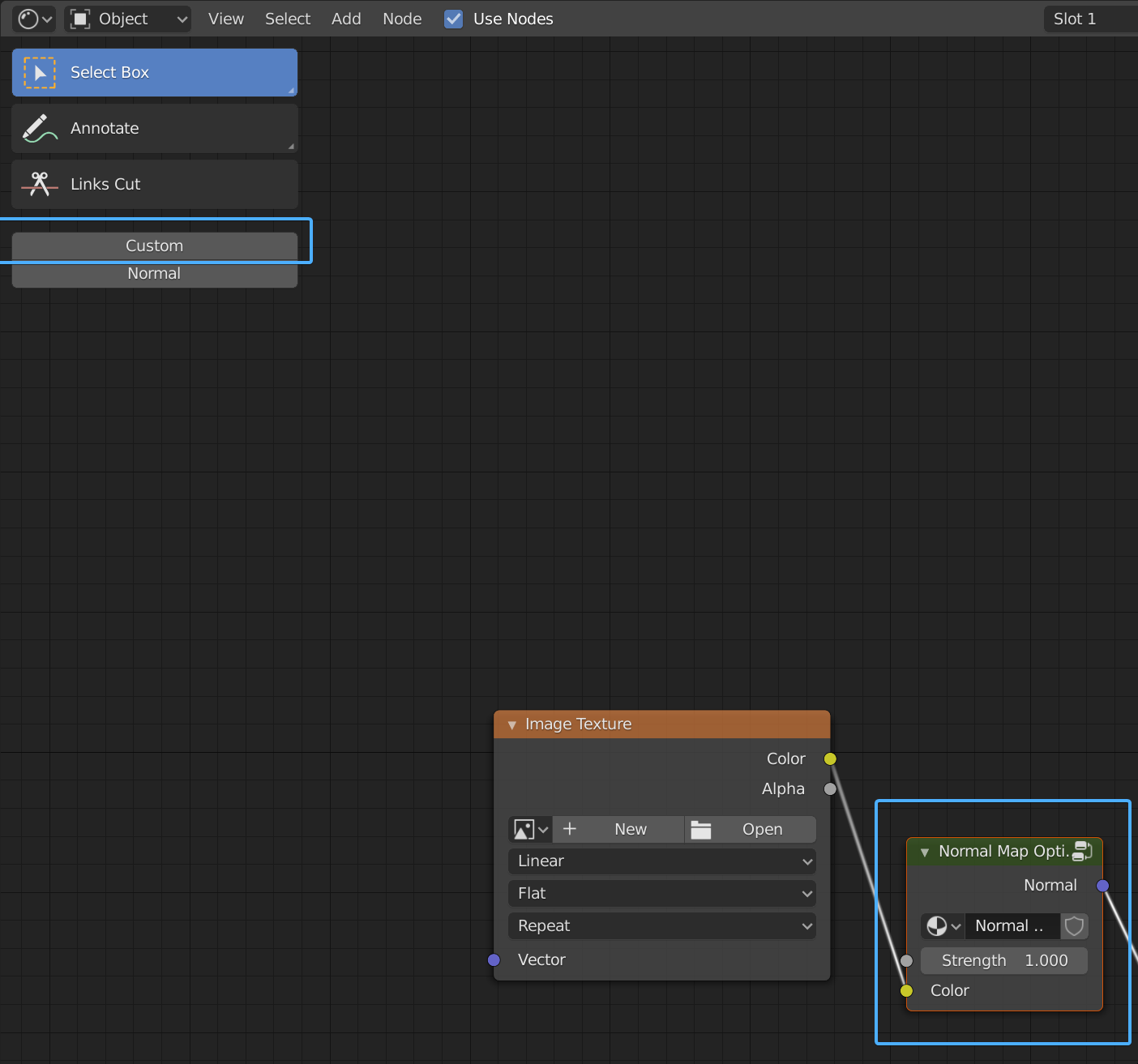 Shader Editor Custom Setup Active