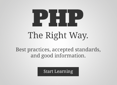 PHP: The Right Way