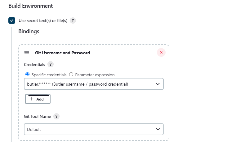 Git-Username-and Password-Binding-Freestyle-project