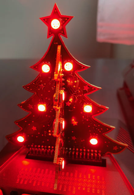 Raspberry Pi 4 with Xmas tree