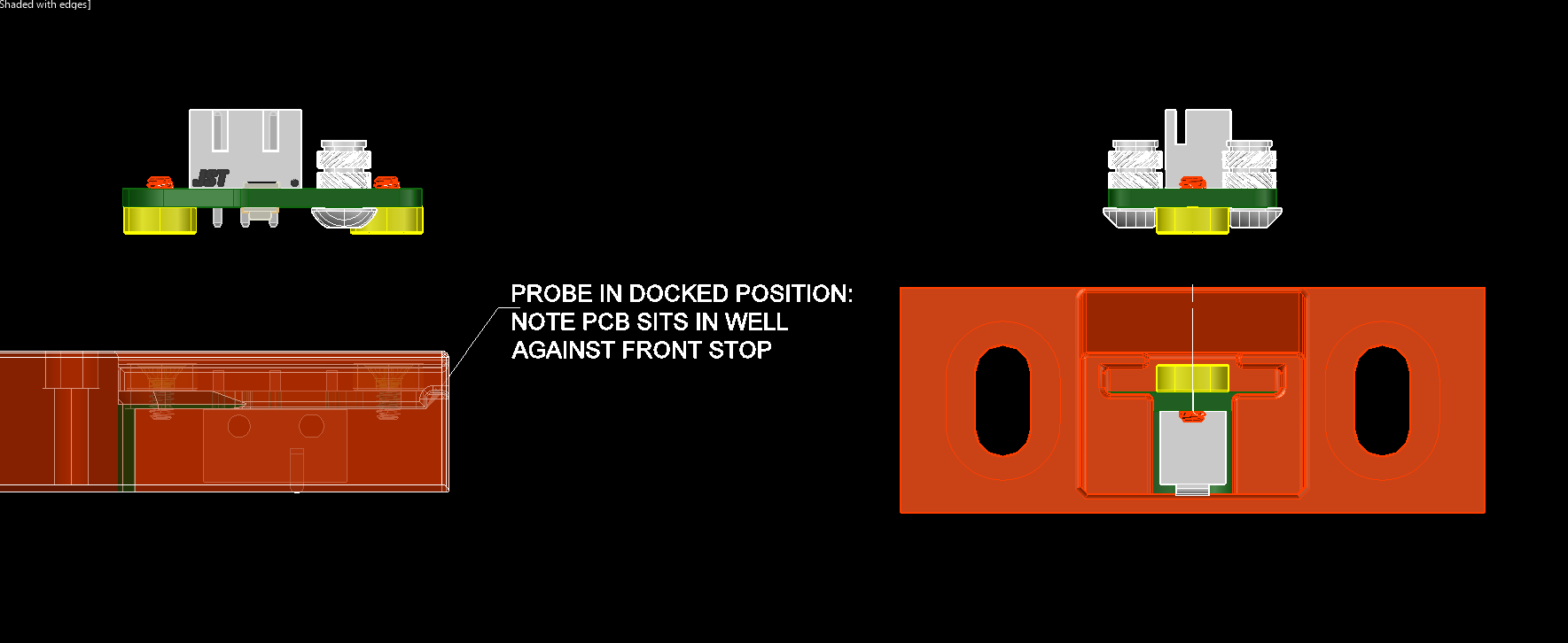 Probe in dock ready position