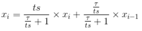 Low Pass filter equation