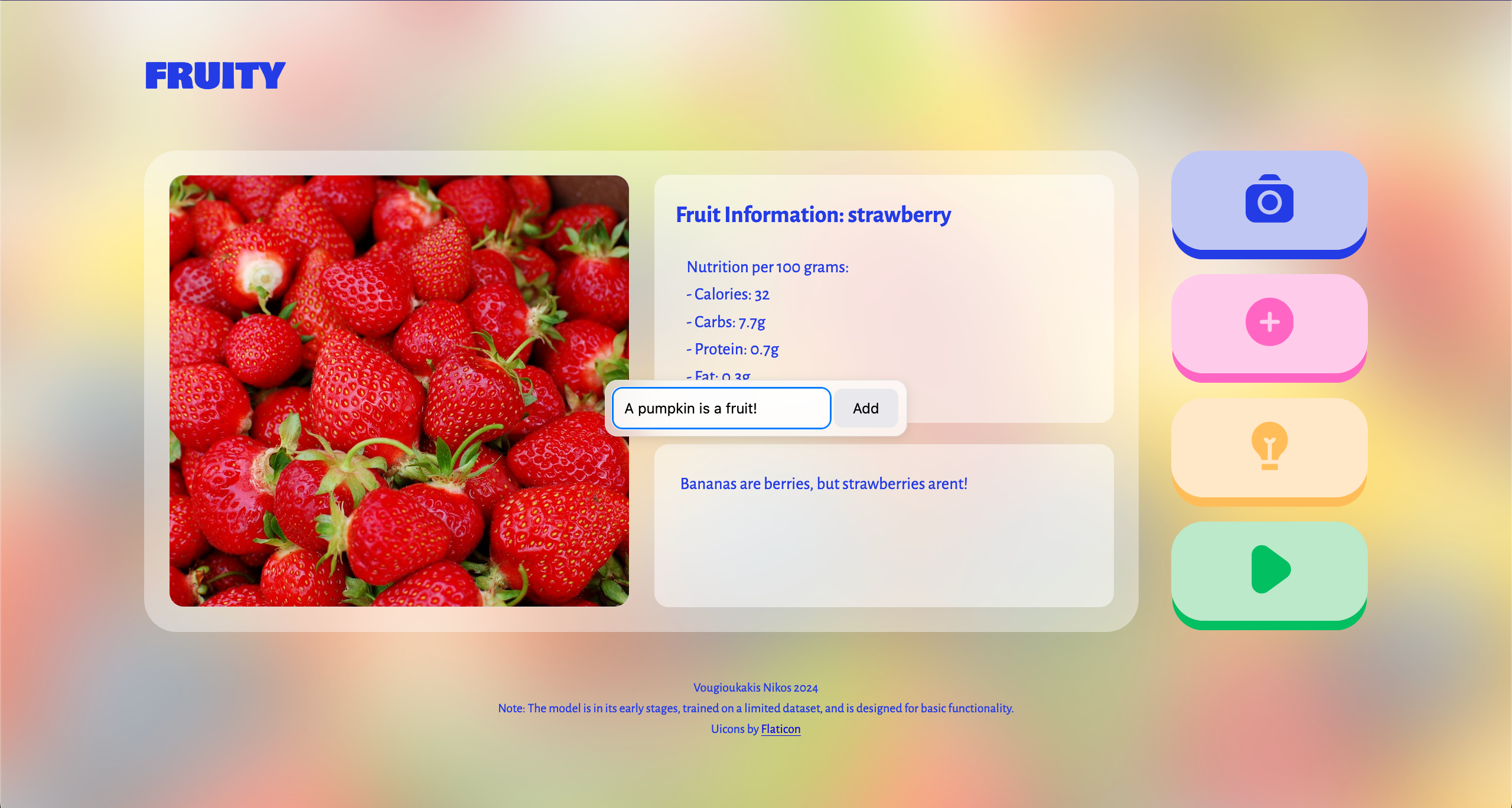 Fruit Recognition App 1