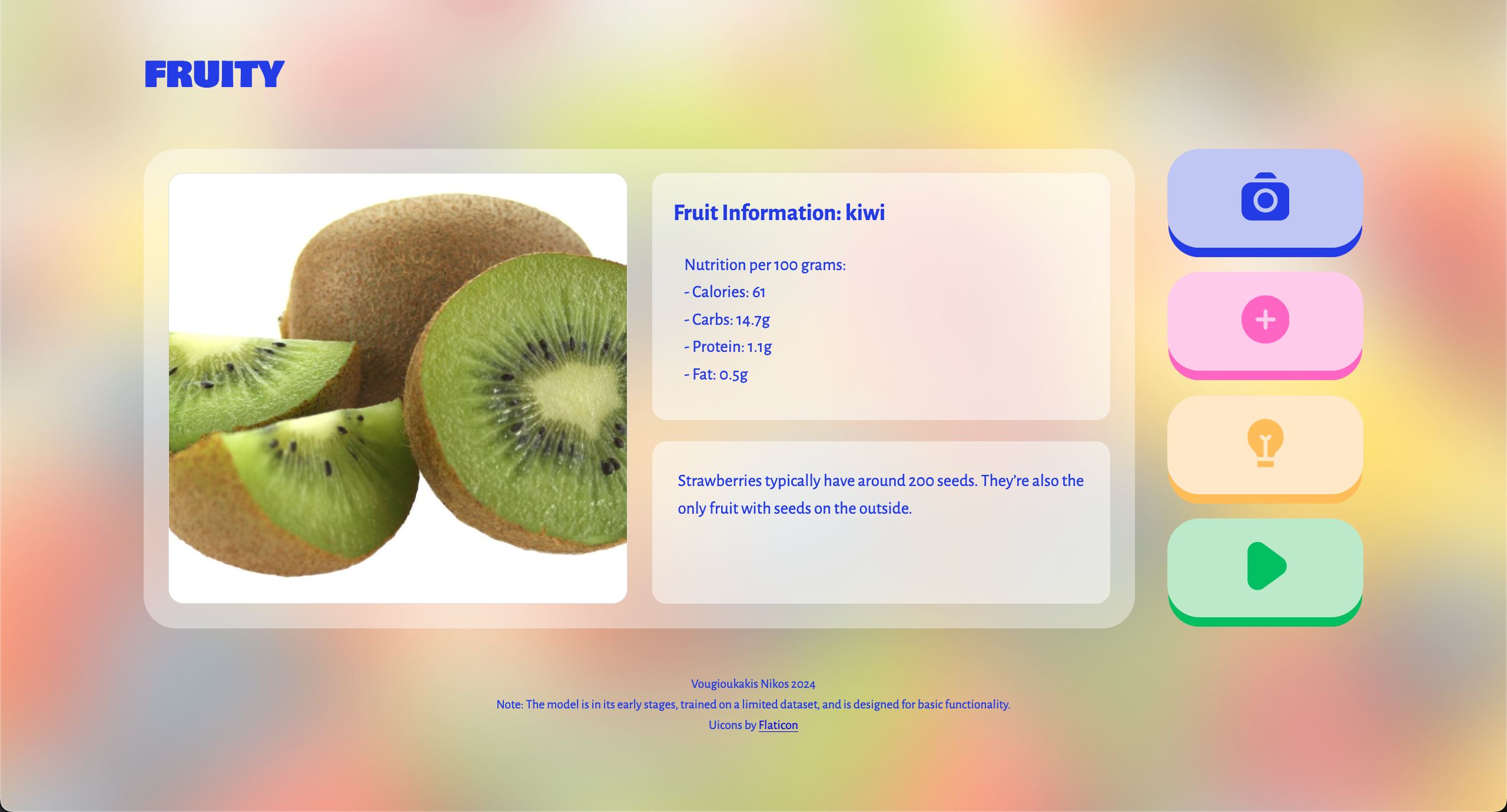 Fruit Recognition App 2