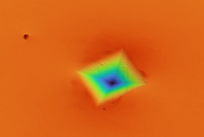 3D Surface Reconstruction from Vickers hardness test