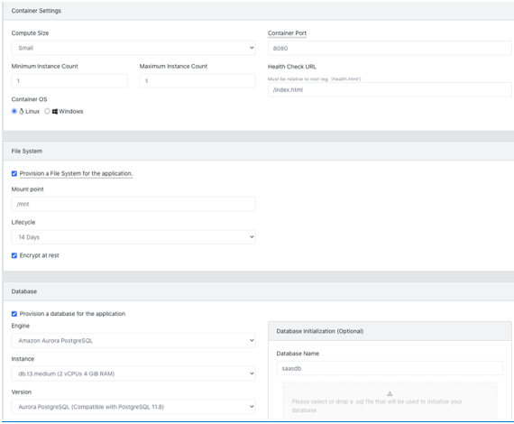 Application Config