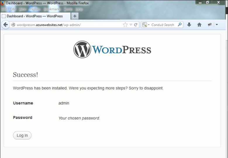 login to WordPress