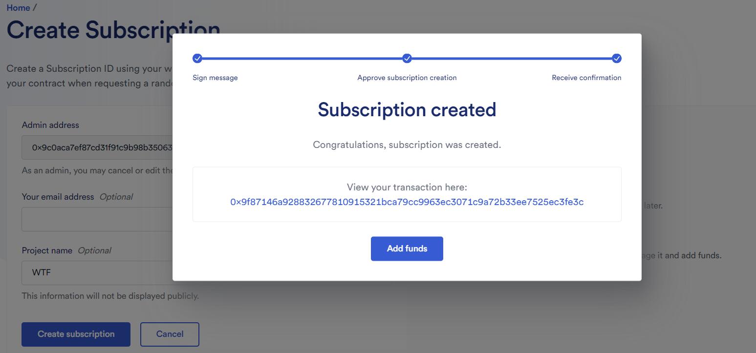 Solicitar Subscription