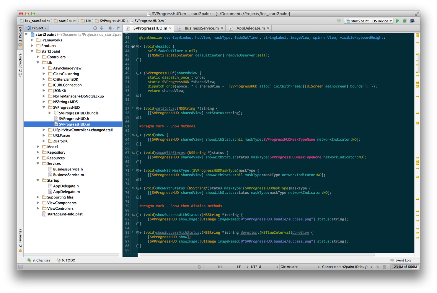 Screenshot AppCode