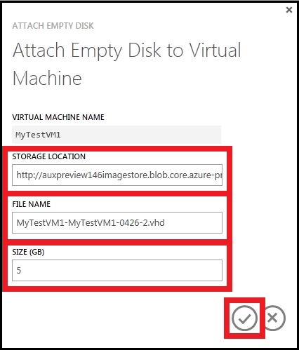 Attach a new empty disk