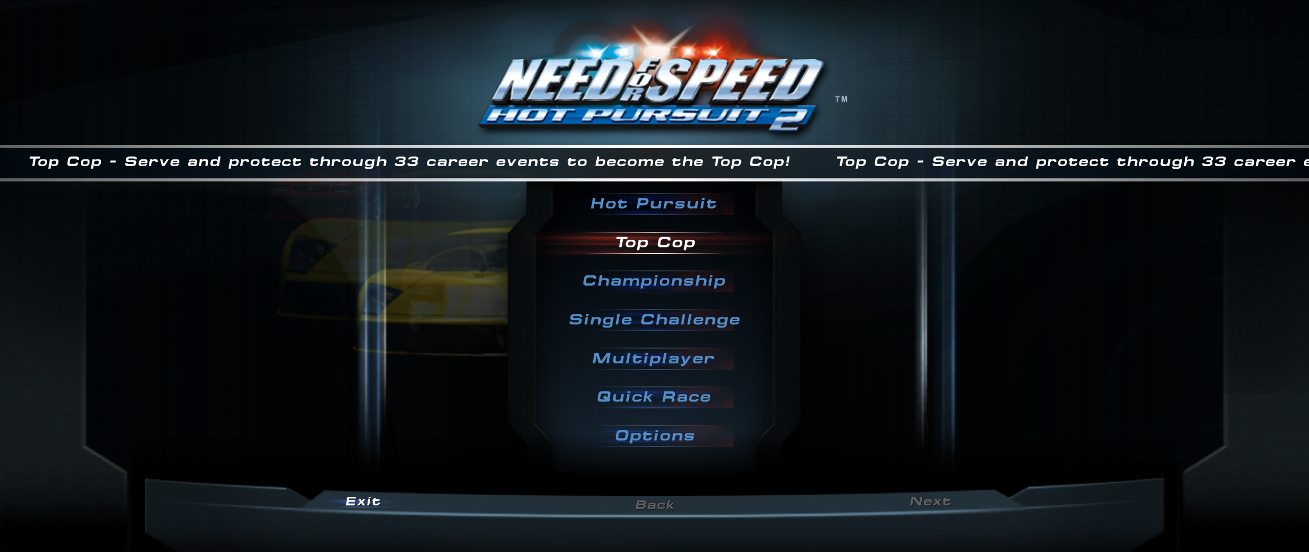 Main menu