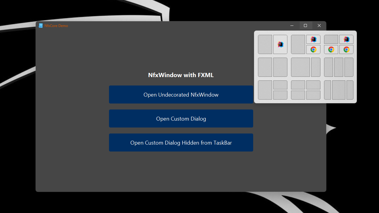 NfxWindow Example