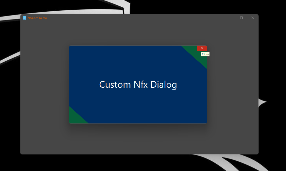 Custom Dialog